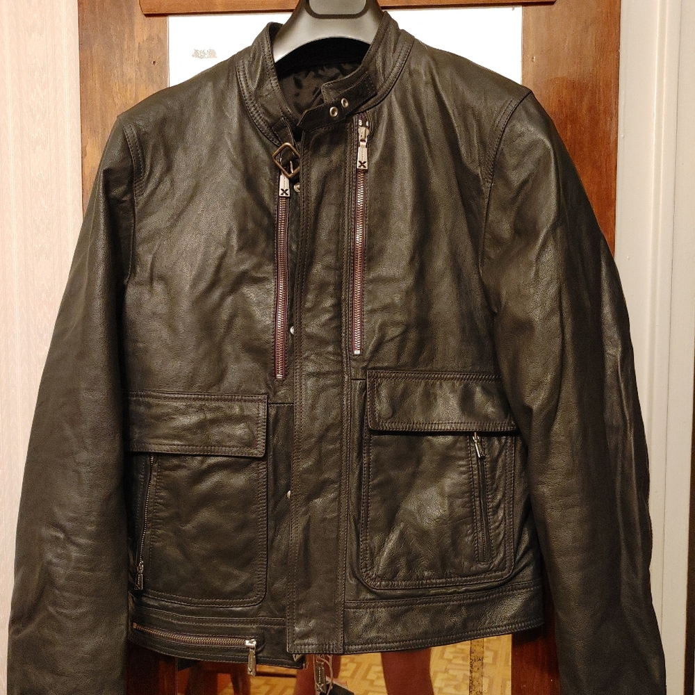 John Richmond X GOAT Leather Biker MADE IN ITALY Jckt (US 38-40) SEE OTHER ITEMS